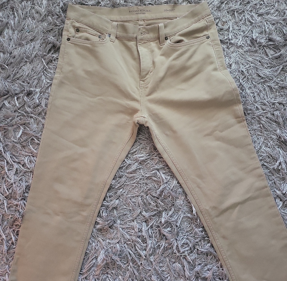 Banana Republic Beige Slim Fit Pants